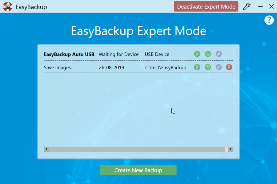 Create and manage multiple backups