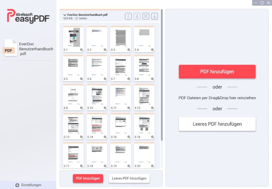 Aus Einem Pdf Mehrere Machen easyPDF: PDF-Dateien zusammenfügen