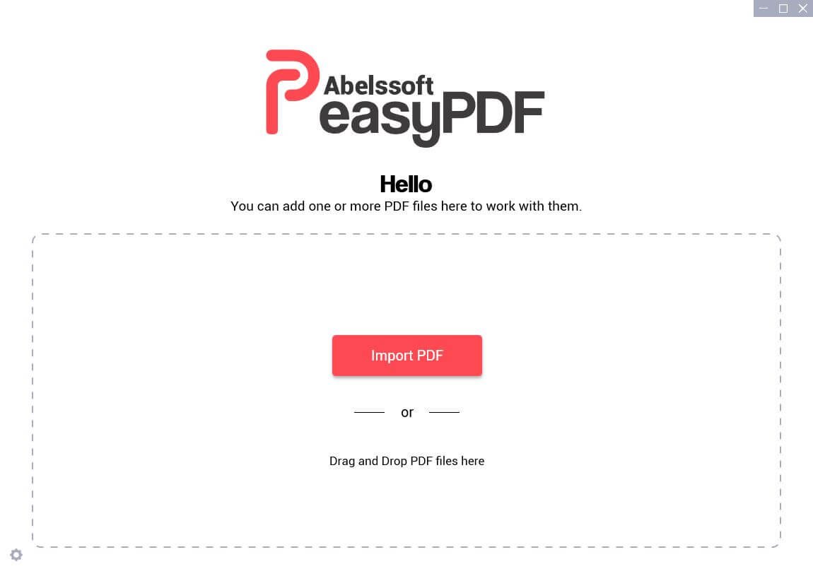 Select PDF documents for editing