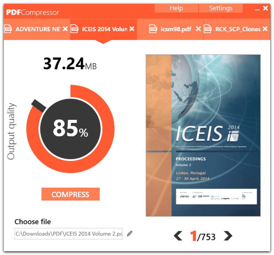 PDFCompressor Compress And Reduce PDF Files