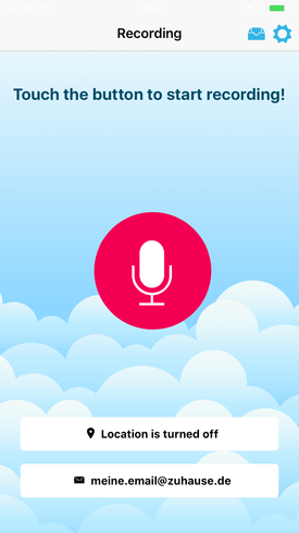 Make and send voice memos on the move