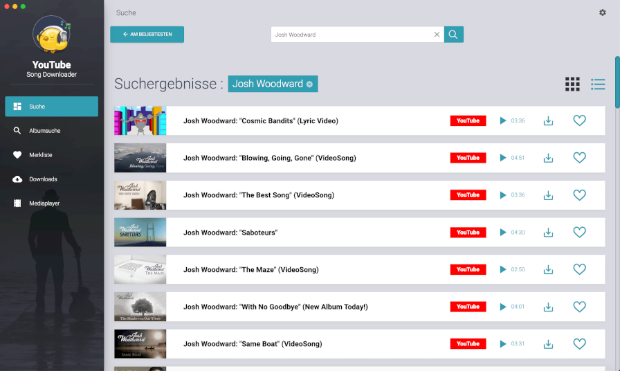 Youtube Song Downloader für Mac Musik von Youtube herunterladen