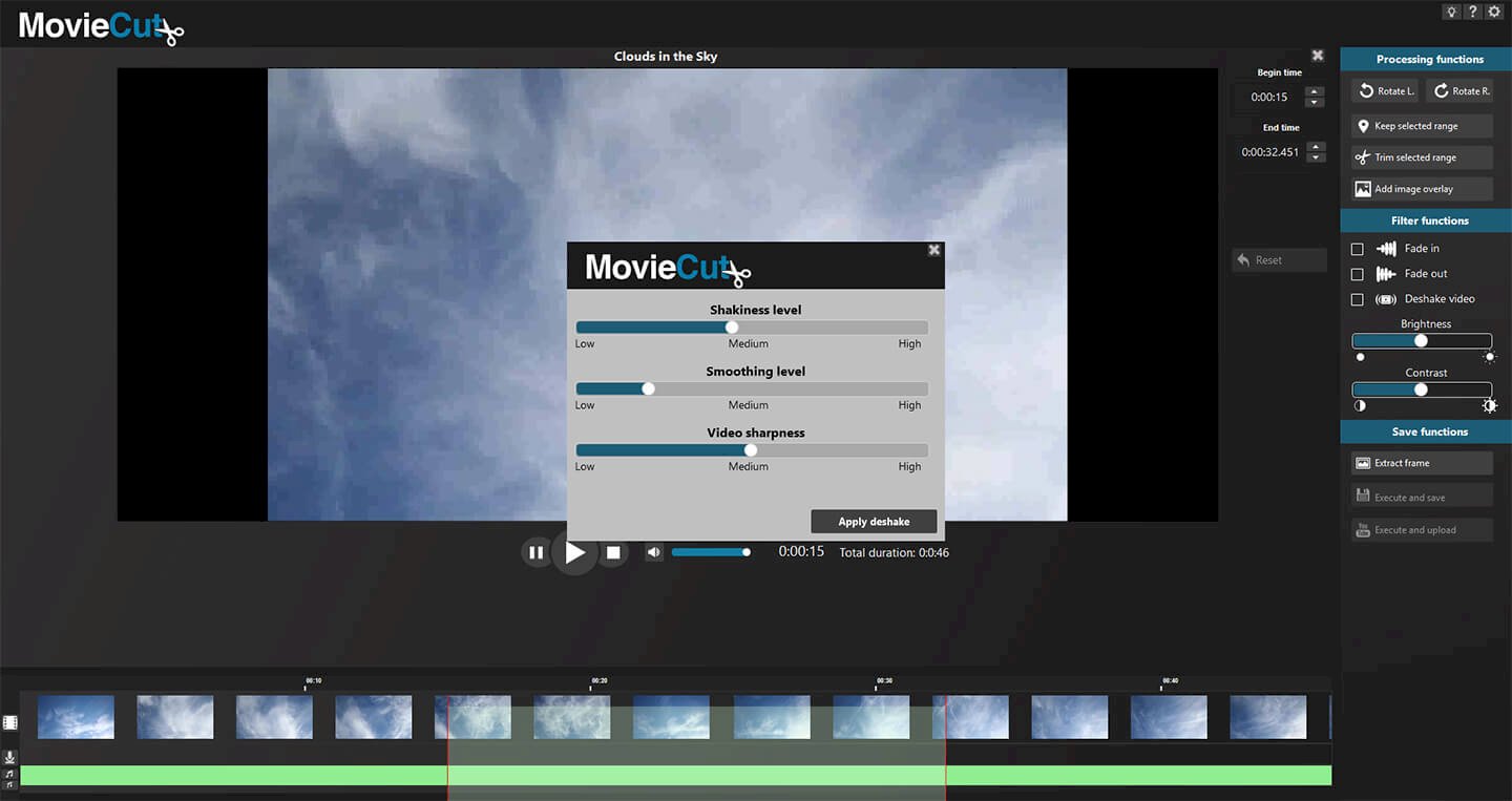 The program interface offers various options for quick and easy upload of video files. 