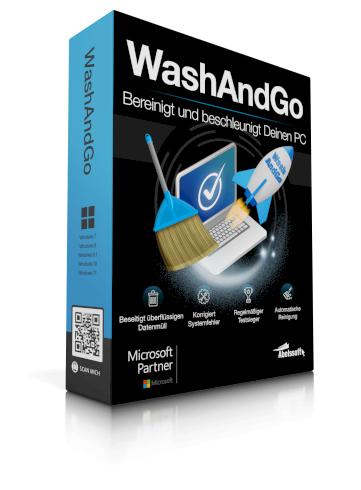 WashAndGo 23 | Beseitigt Datenmüll | Optimiert den PC | Testsieger
