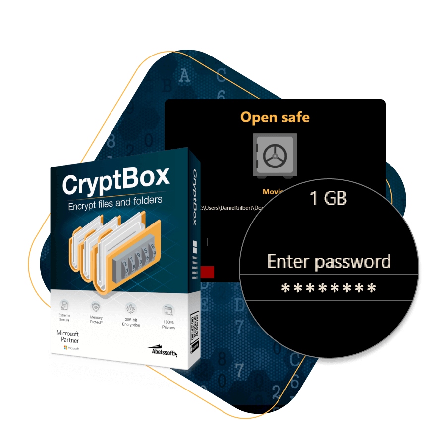 Data can be decrypted by password