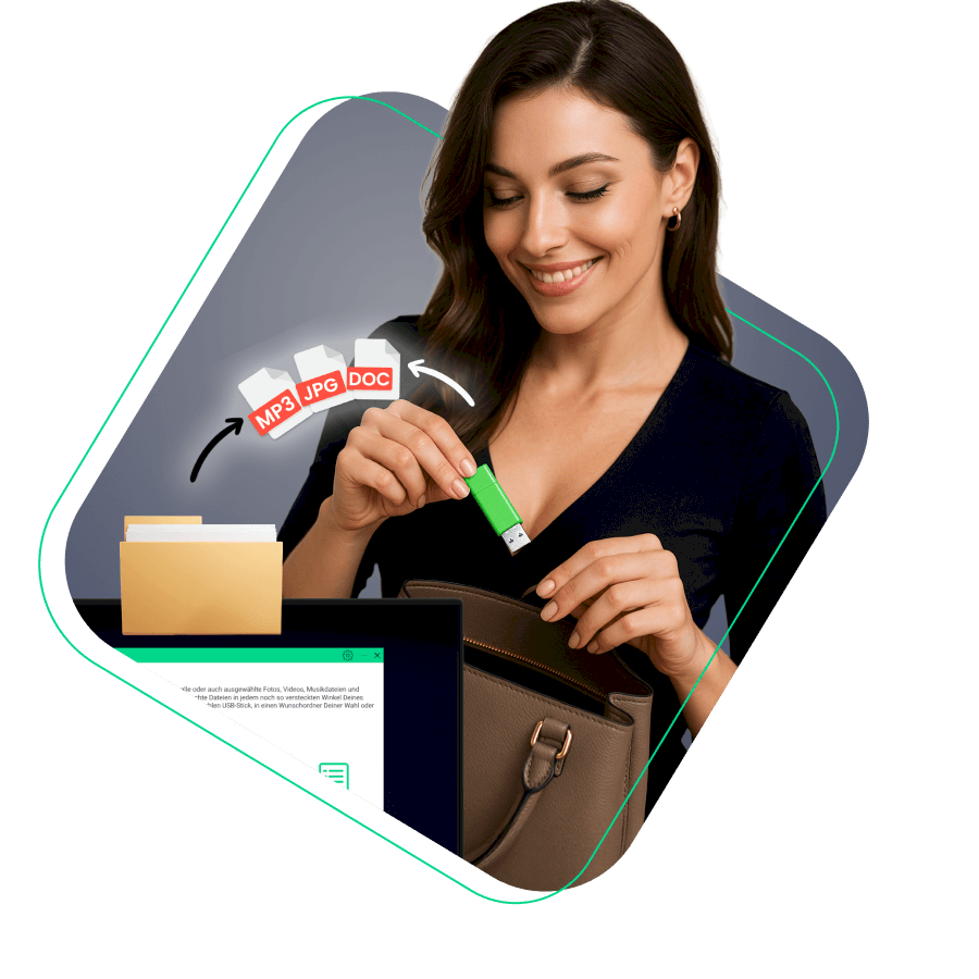 With Data2Pocket you always have your pictures, photos and songs with you