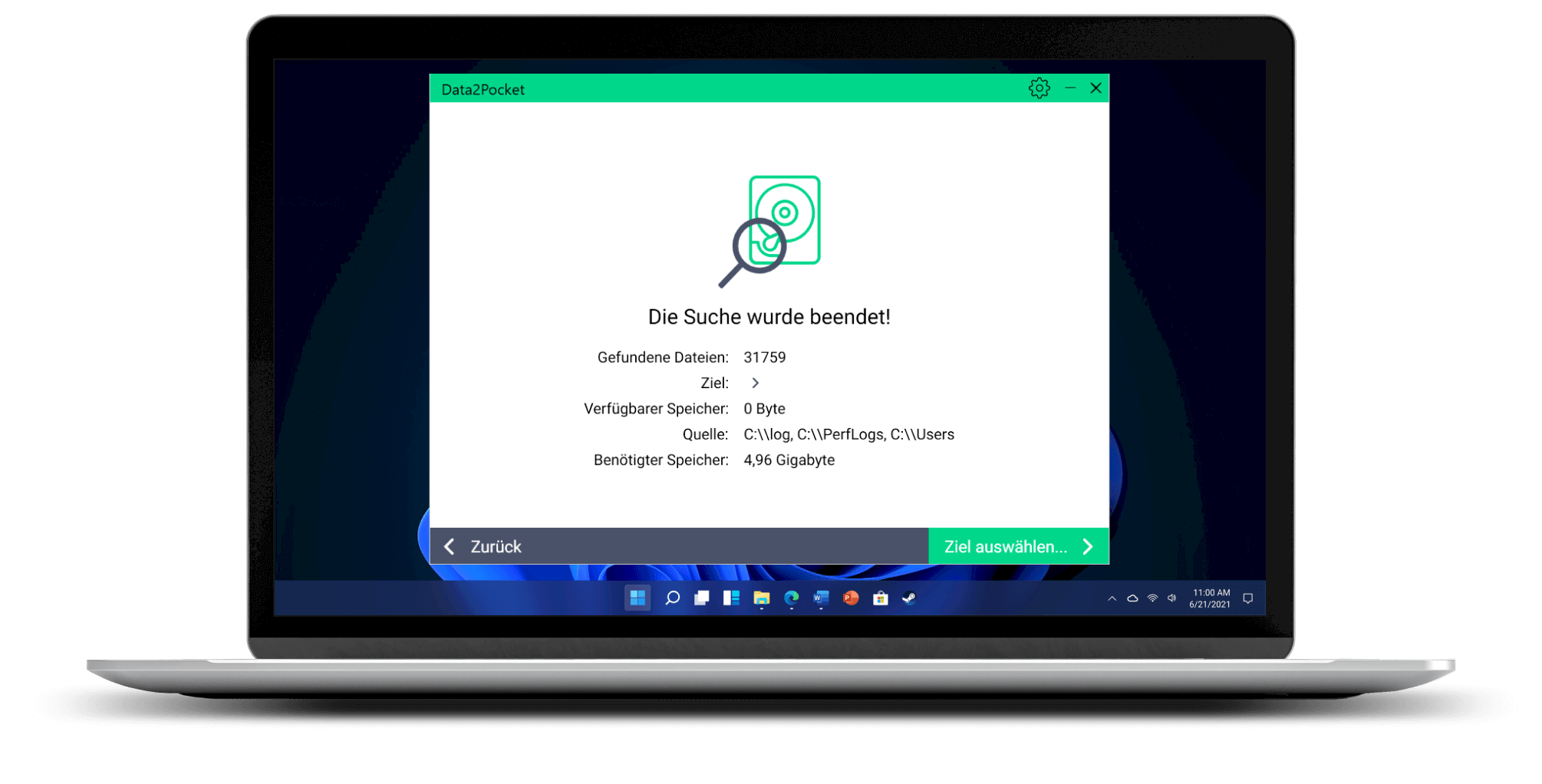 Komfortable Übersicht 