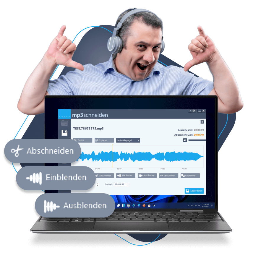 Das passende Werkzeug zum schneiden von mp3s
