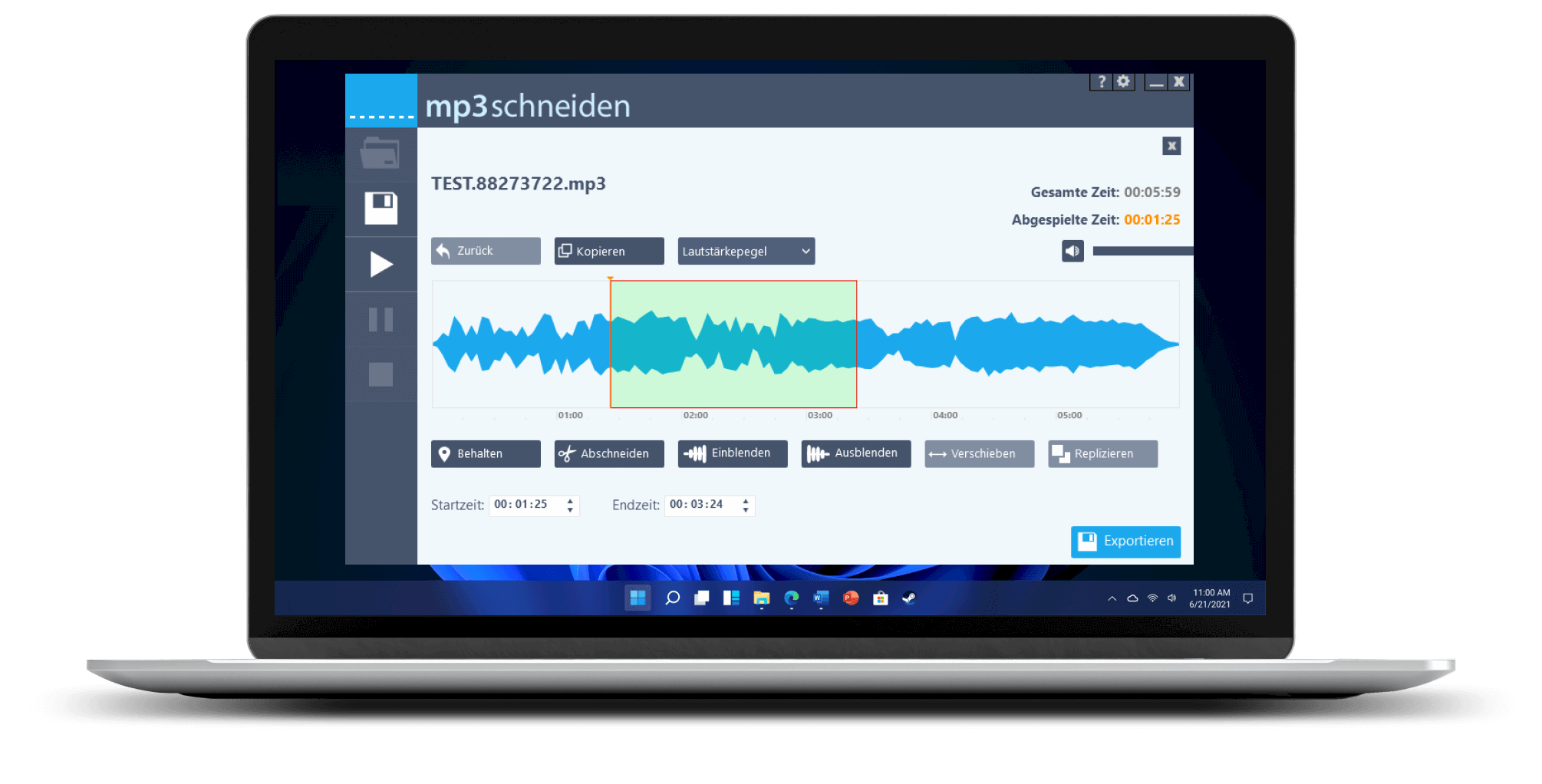Die mp3 abspielen lassen
