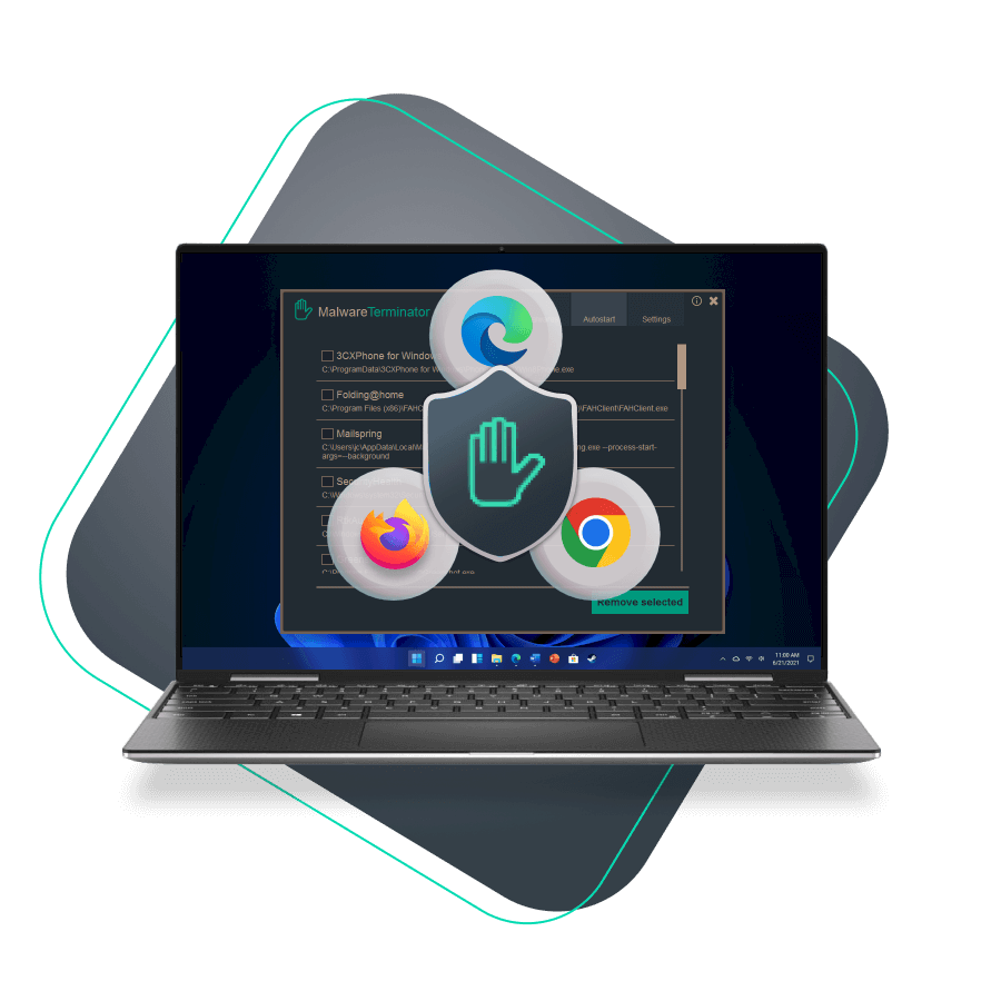 Remove malware and toolbars with 1 click