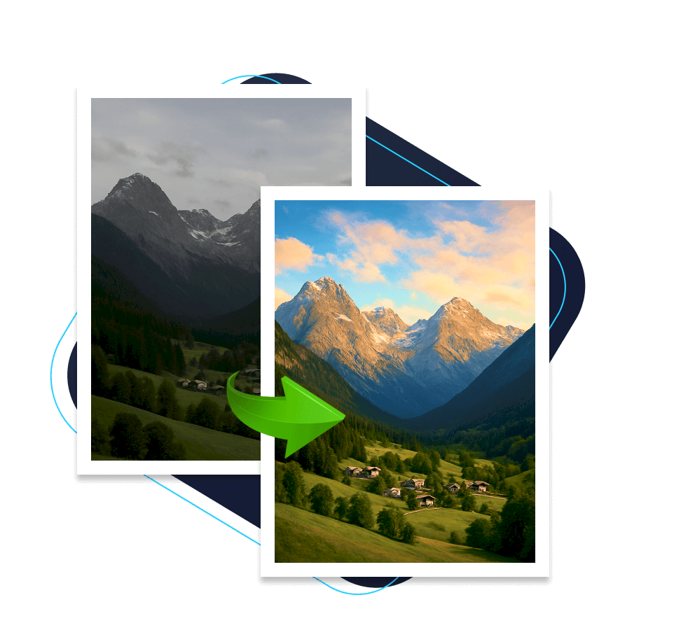 Turns simple photos into masterpieces