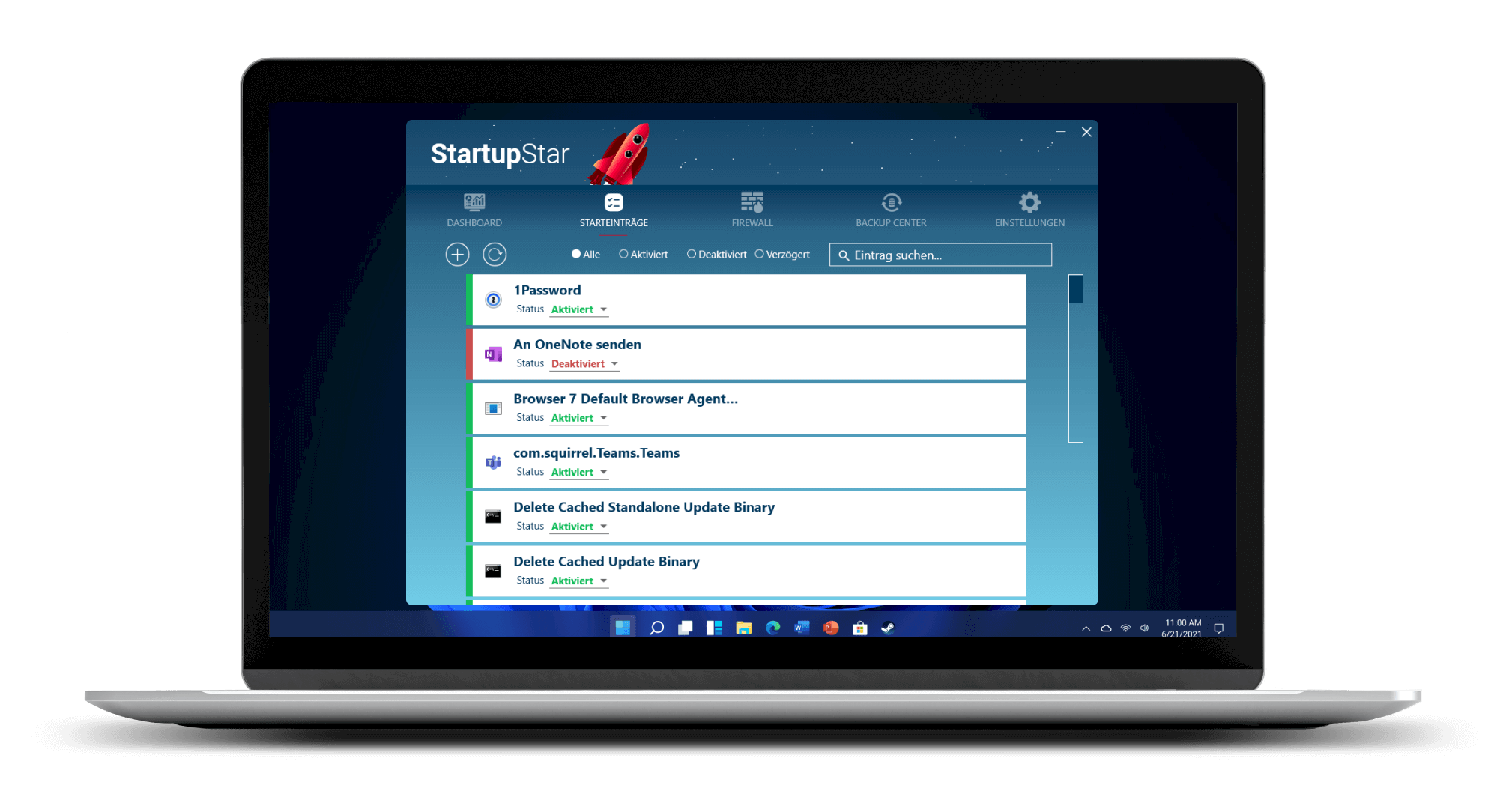 Entscheide selbst, welche Programme beim PC Start mitlaufen sollen