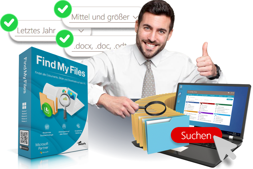 Findet alle Dateien auf Deinem PC