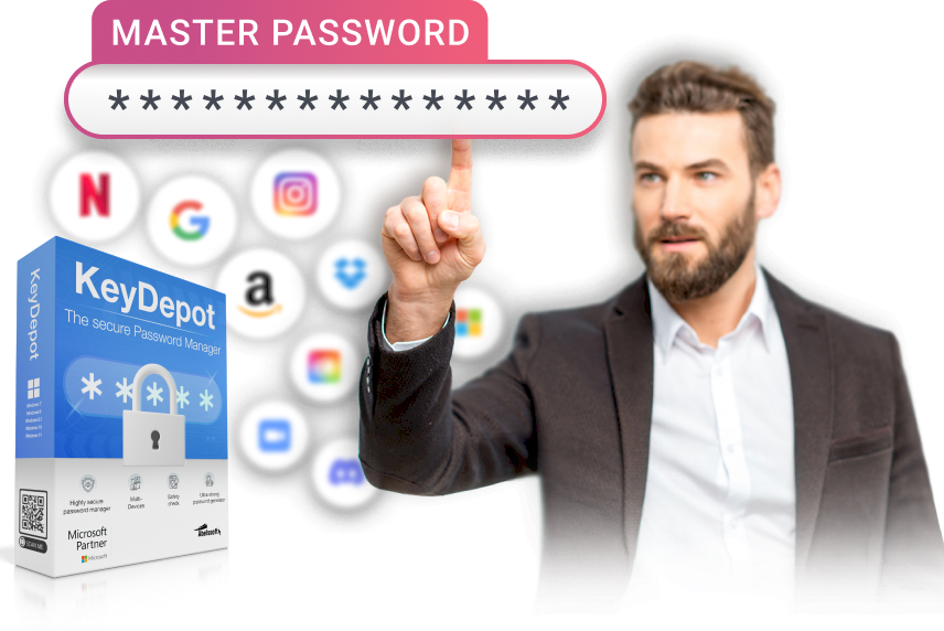 Remember one master password - log in securely everywhere