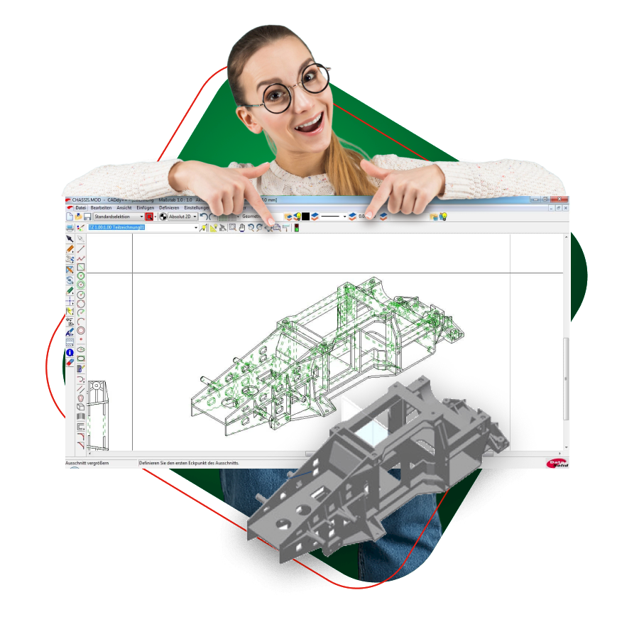 Präzise Ergebnisse in 2D und 3D