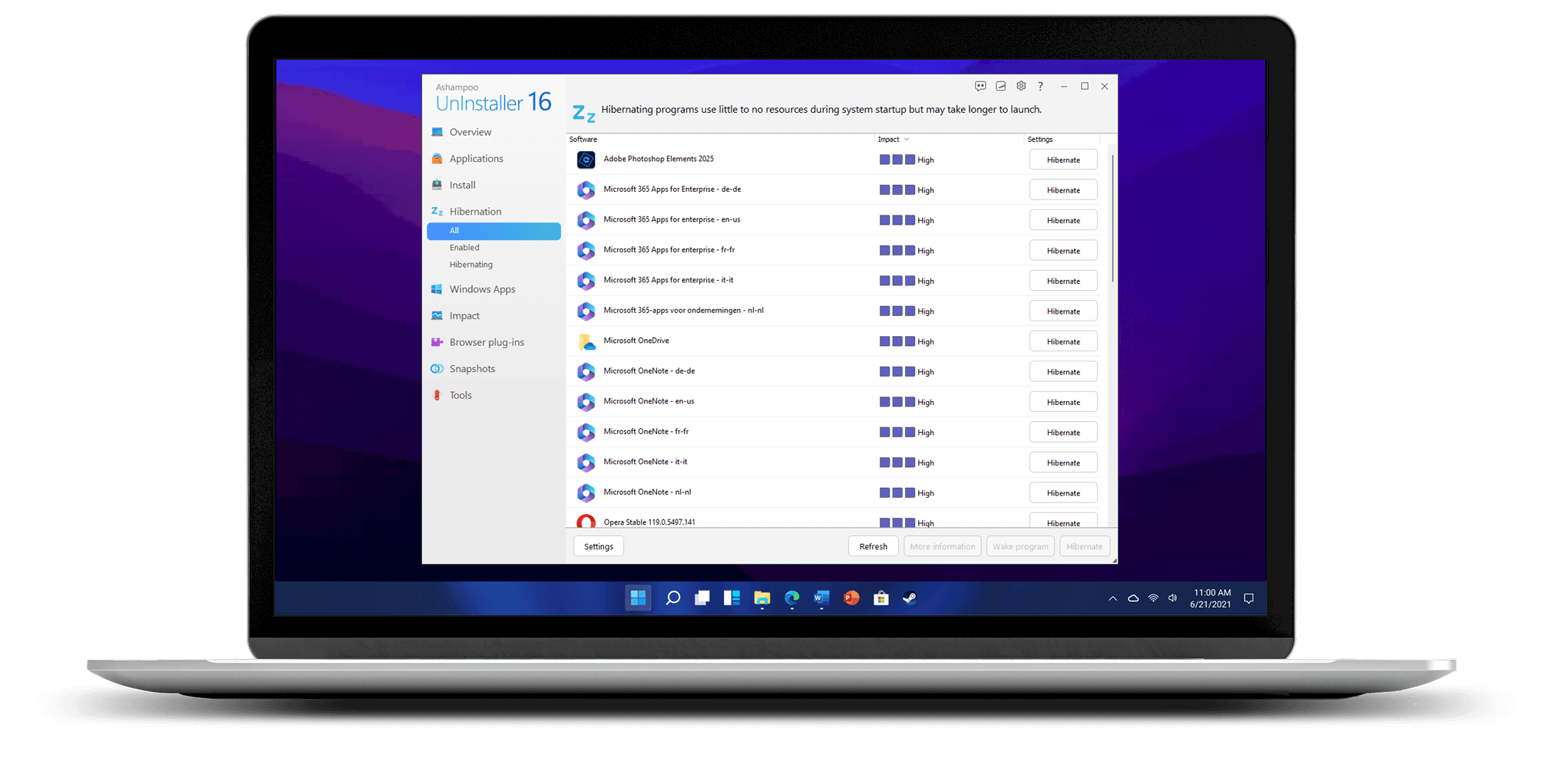 Removes Programs Without a Trace
