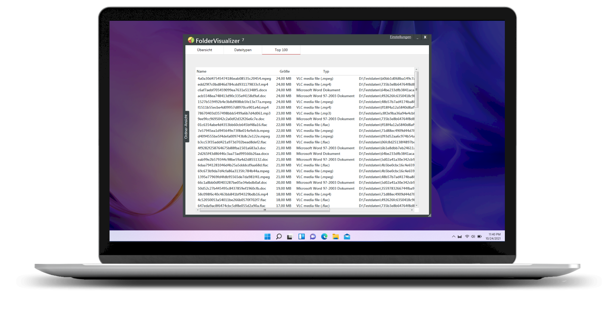 Ranking der Top-100 der Speicherfresser