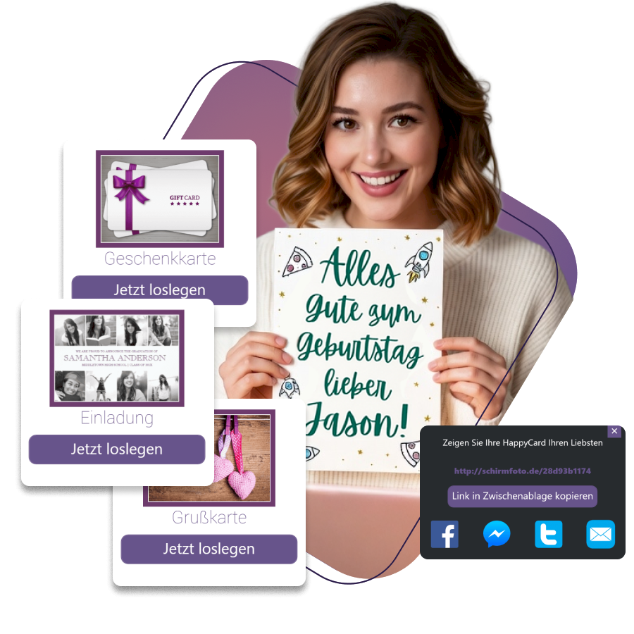 Mit der Serienbrief-Funktion beschriftest Du die Karten individuell