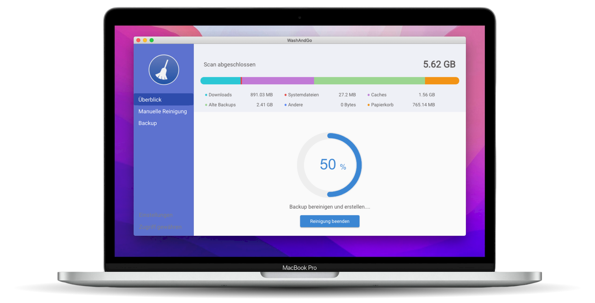 Aufräum-Status des PCs in der Erstanalyse