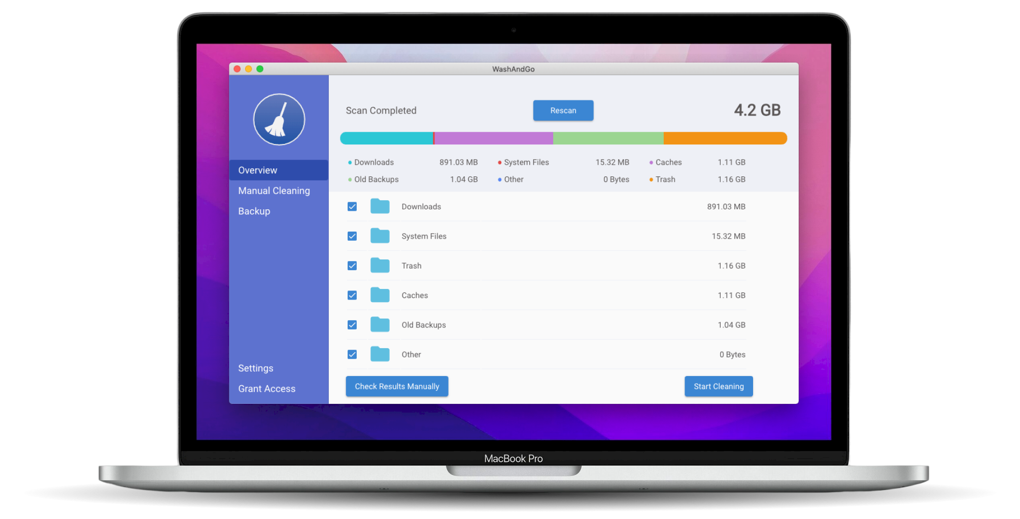 WashAndGo - Set up automatic cleanup