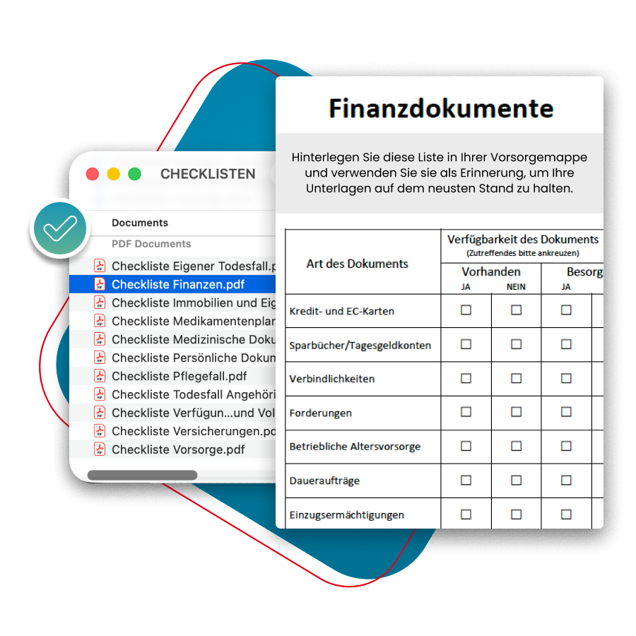 Vorbereitet dank hilfreicher Vorlagen