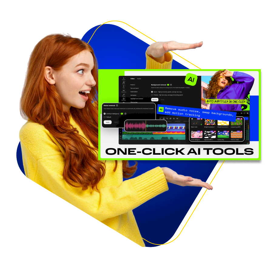 AI-powered effects for stunning results