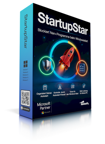 StartupStar 2025 | Raketenstart für den PC | Blockiert Autostart Spam
