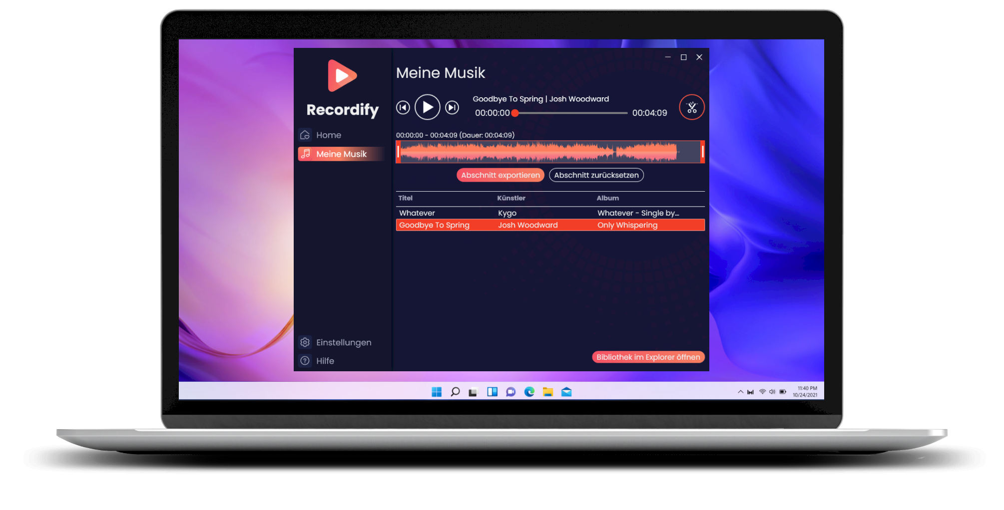 Update 2026: Audio schneiden & exportieren