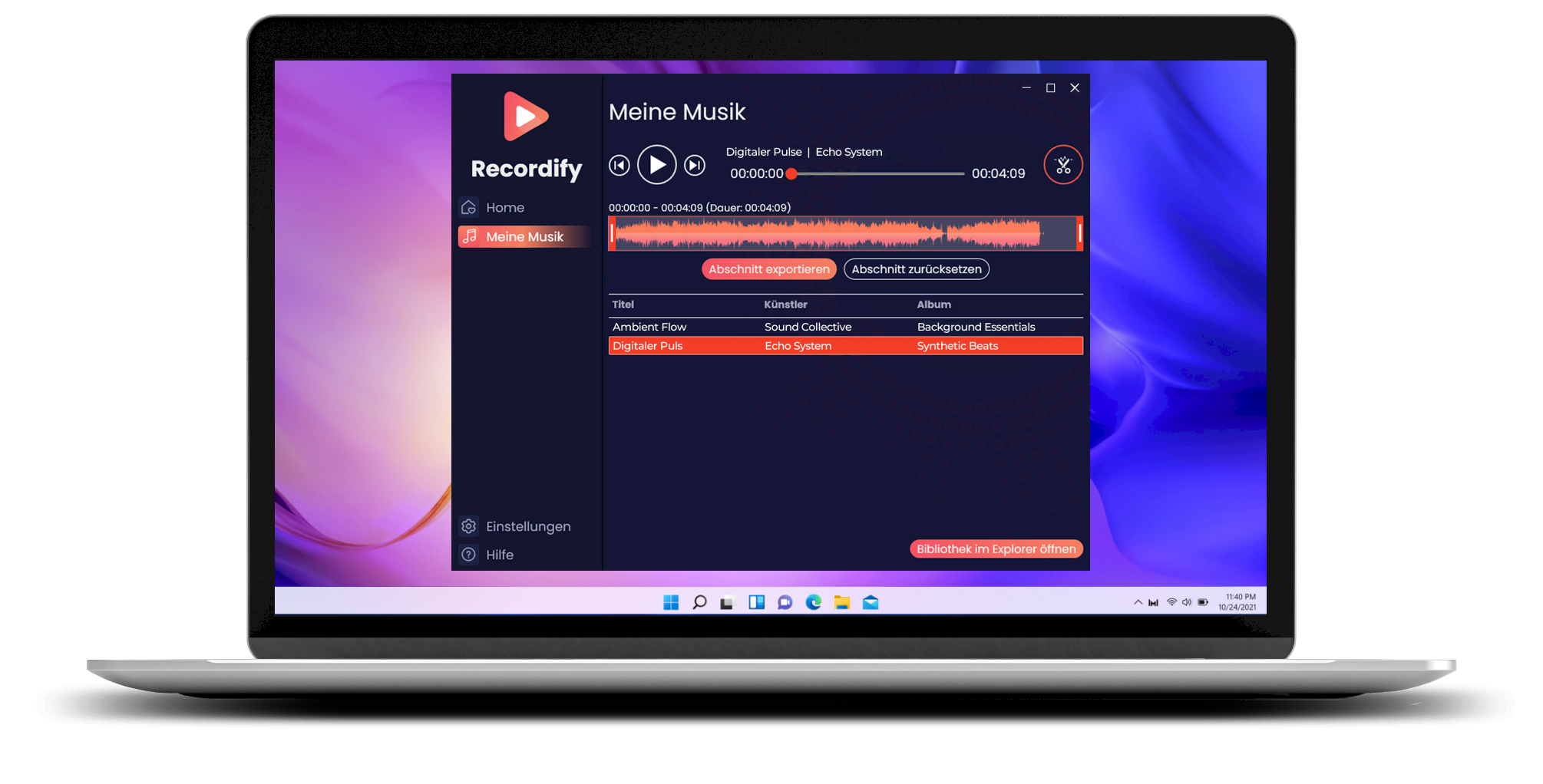 Update 2026: Audio schneiden & exportieren