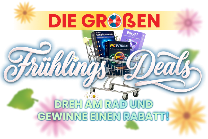 Dreh am Rad und sichere Dir bis zu 80 % Rabatt!