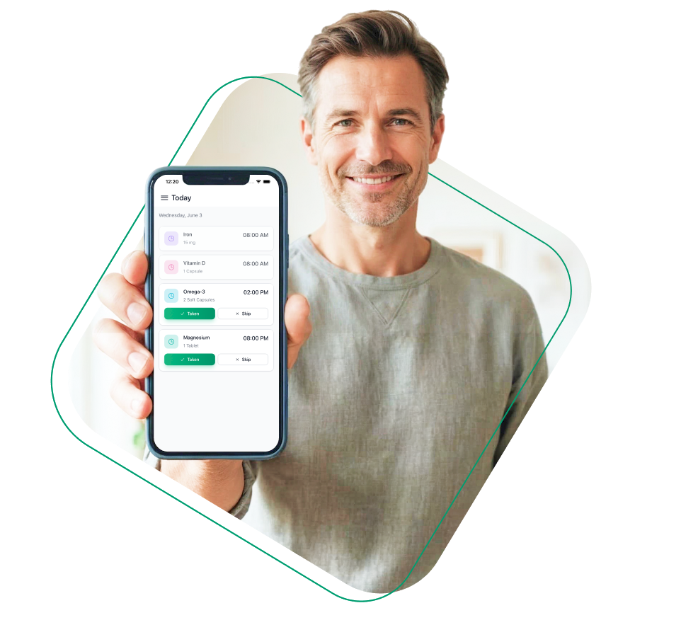 Keep track of your medication reliably