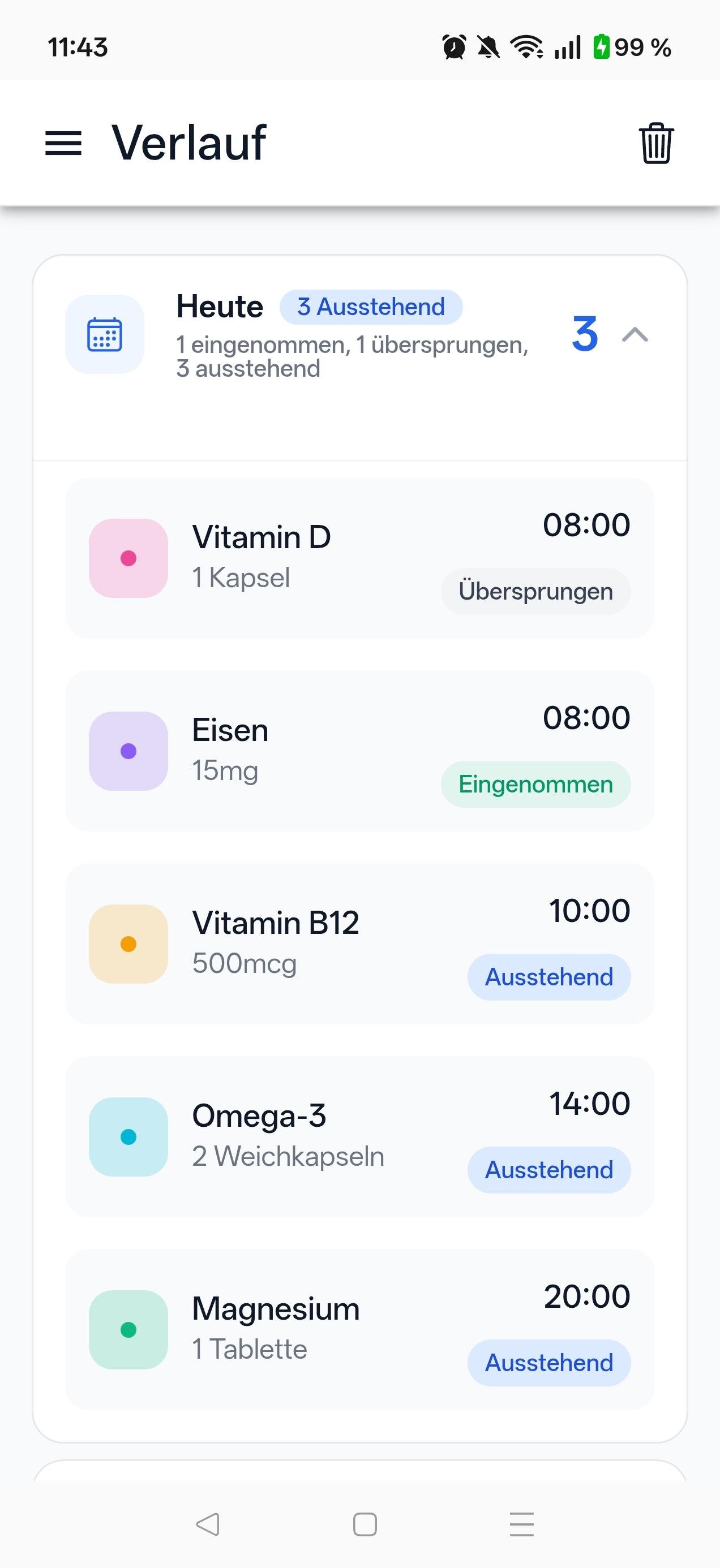 Einnahmen jederzeit nachvollziehen