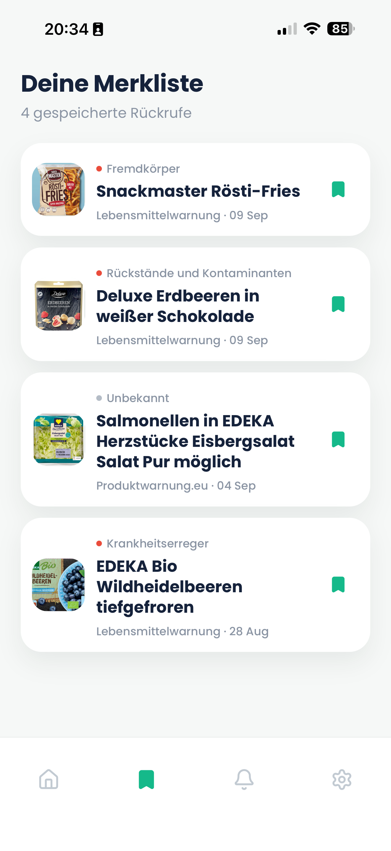 Wichtige Rückrufe einfach merken
