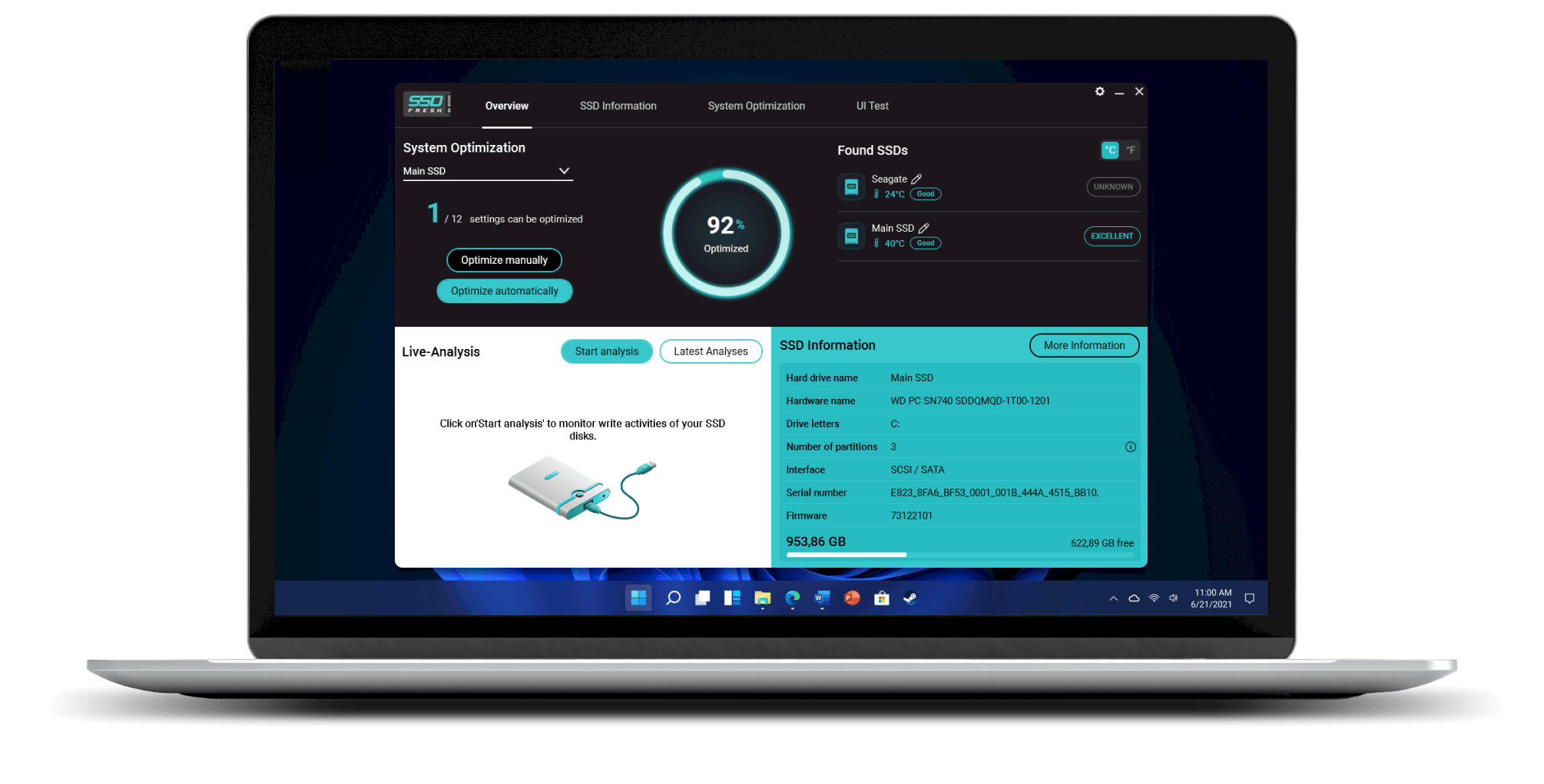 What is the condition of my SSD? SSD Fresh shows you in real time!